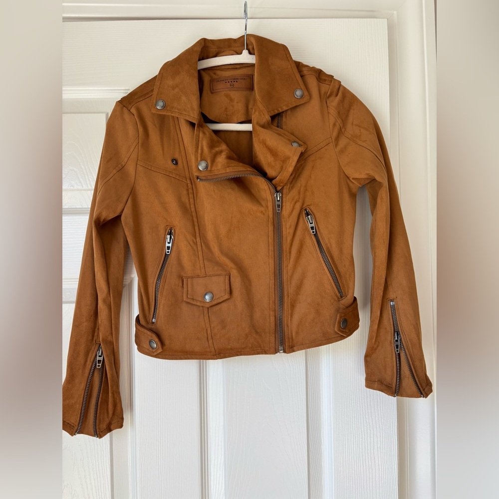 Blank NYC Women's Brown Leather Jacket